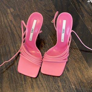 Zara pink heels